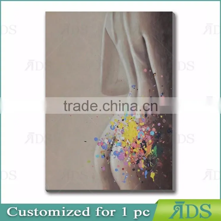 Abstract Nude Girl Female Body Art Canvas Painting for Sale
