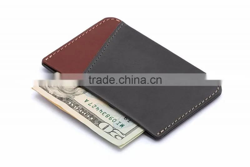 genuine cowhide Leather Micro Sleeve Wallet