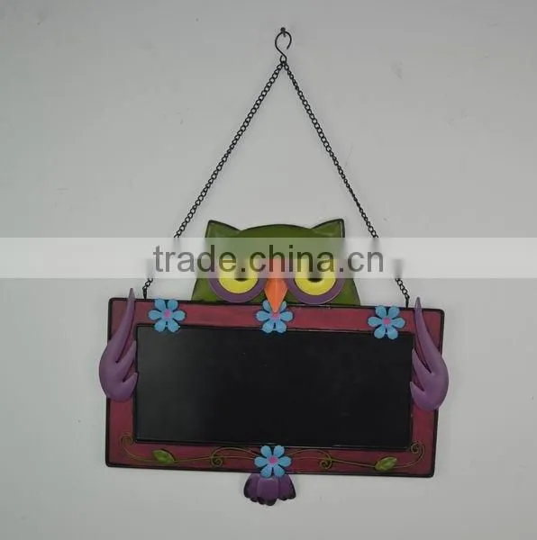 Metal Owl Wall decor with message board