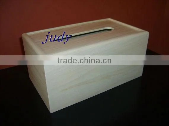 eco-friendly carved wooden tissue box wholesale