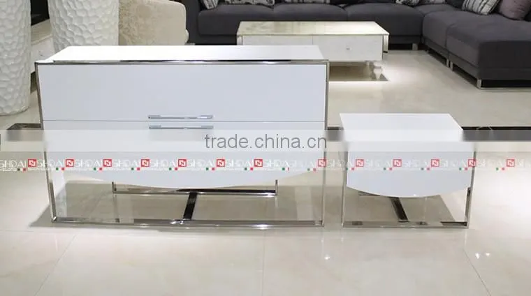 Italian Furniture European Style White Makeup Desk Dresser T-817