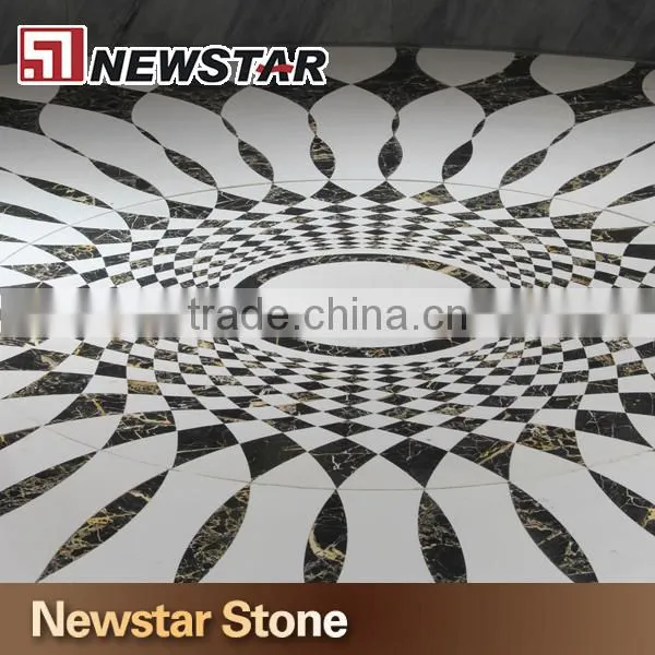 Popular design tile round mosaic medallion floor patterns