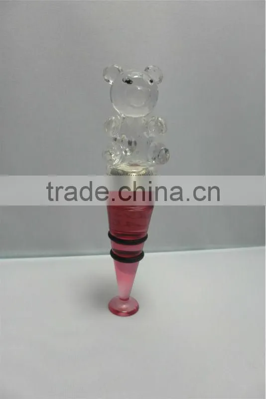 2016 China LED deer shape acrylic wholesale wine stoppers