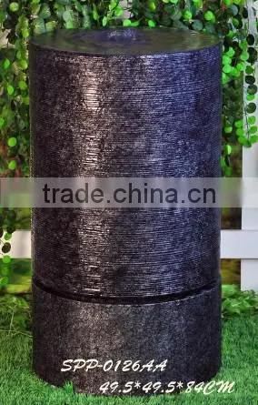 new decor led fiberglass tube water founatin