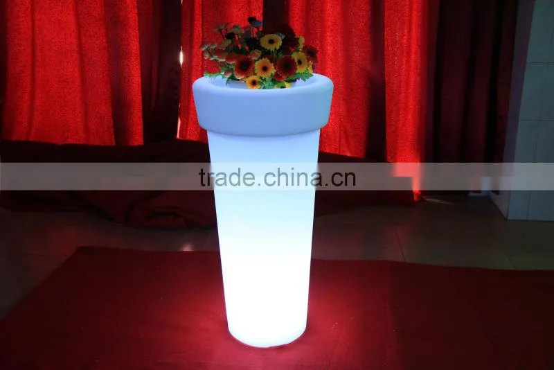 Transparent bar smirnoff plastic led illuminated ice bucket