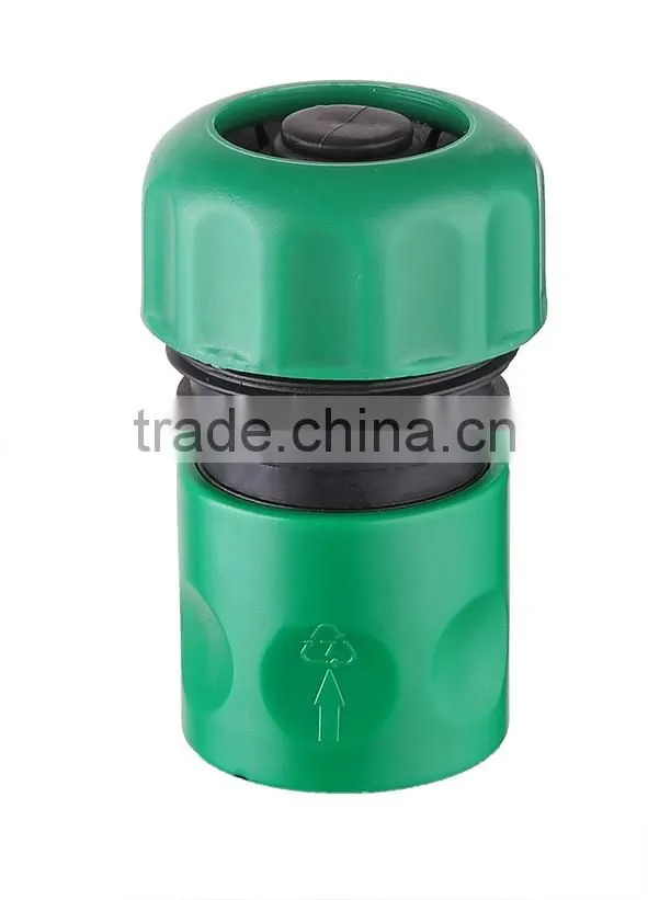 3/4" garden hose quick connector with stop founction