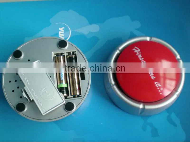 Custom musical button for fridge,game console,gift,promotion or others