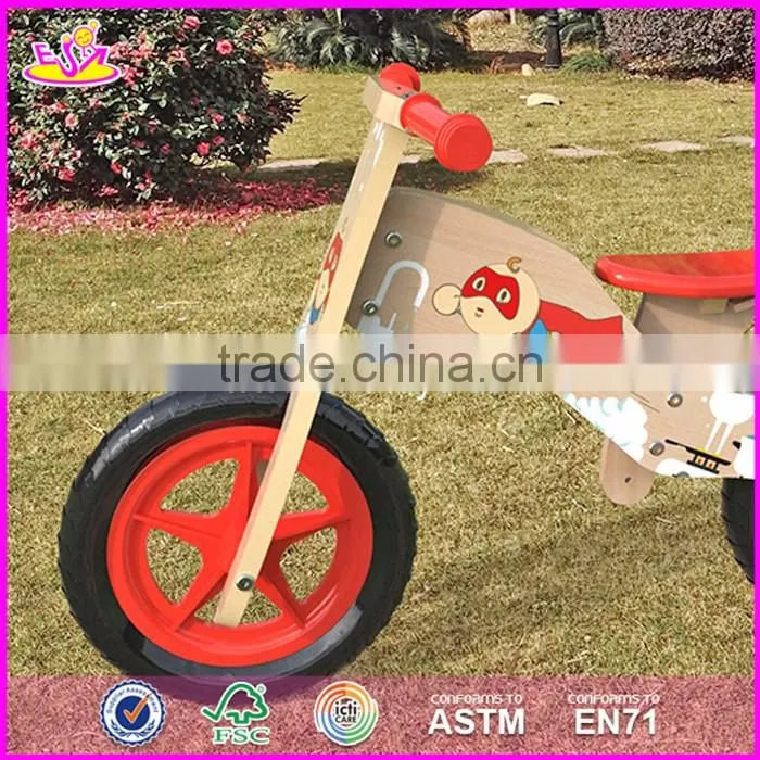 2017 Best design original work balance wooden children bicycle for sale W16C176
