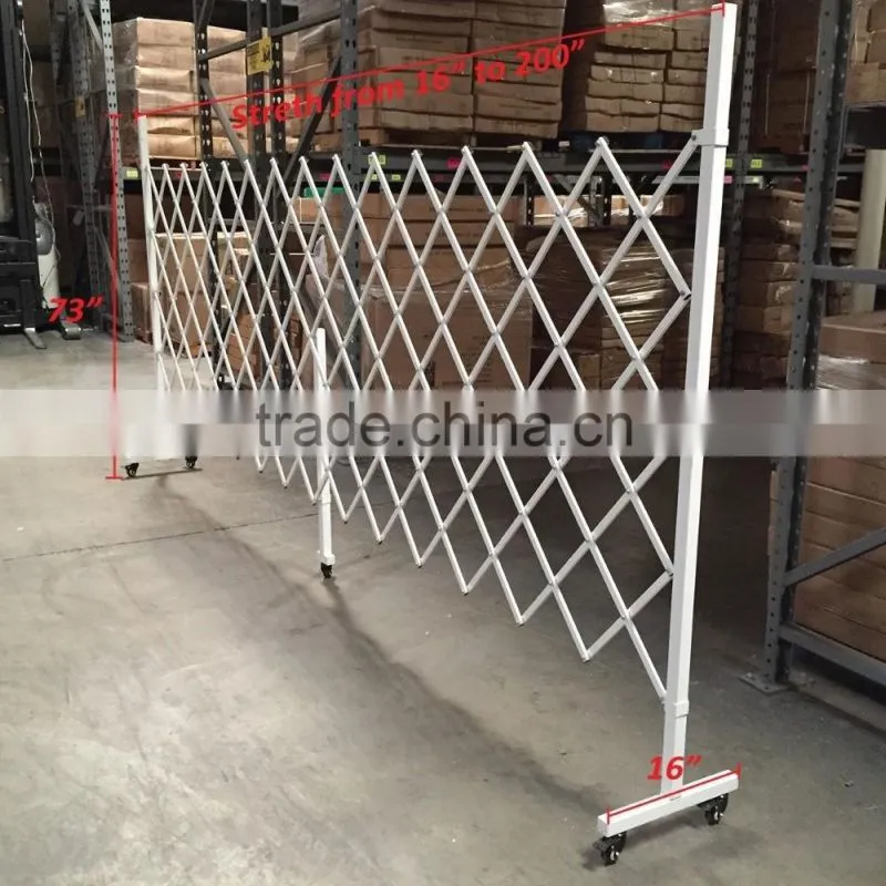 Heavy Duty White Garden Fence Security Fencing Folding Door