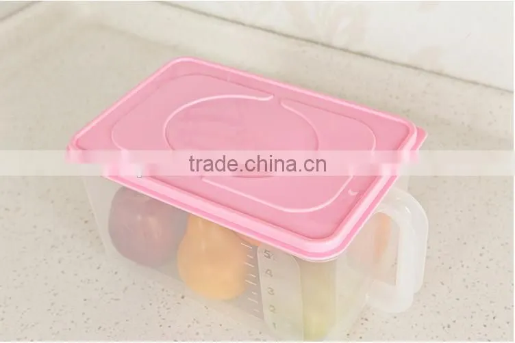 Custom wholesale clear plastic food storage box transparent plastic food keep fresh box storage case