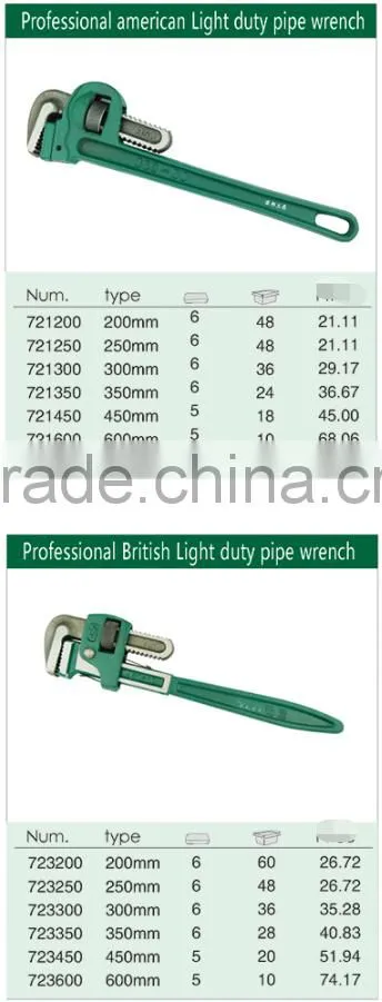 HANBON Heavy-Duty Bent Nose Pipe Wrench
