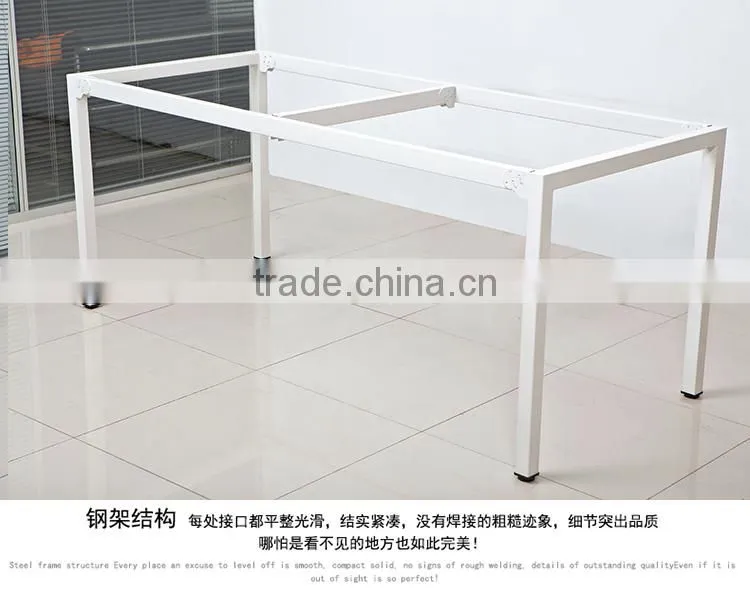 2015 latest simple style metal frame office table design