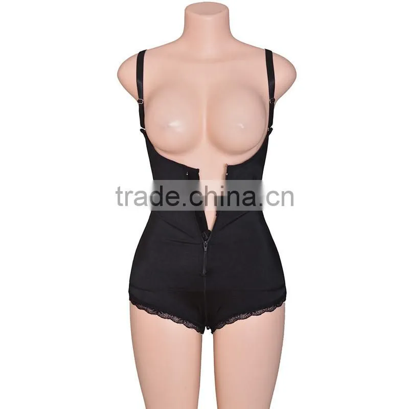 2017 Shuoyang Wholesale Cheap Shapewear Ultra Slim Body Shaper with Open Crotch