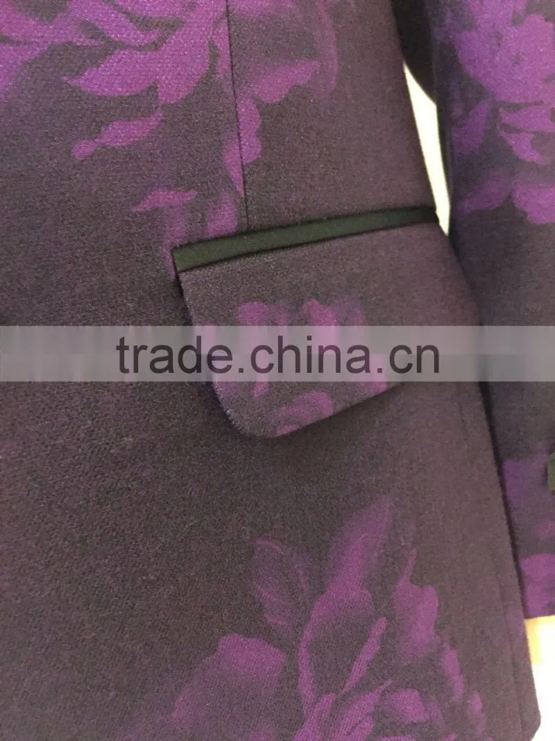2017 new style purple boy suits