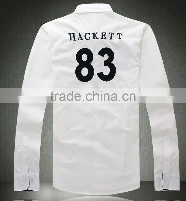 100% cotton long sleeves customize team racing shirt for men