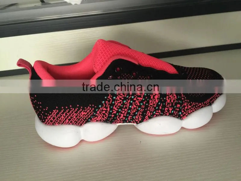 autumn running shoes sport women fashion, new model stylish high quality fly fabric sport shoes running for female ladies