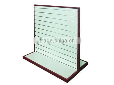 wooden slatwall etagere shelves gondola island shelving shelves