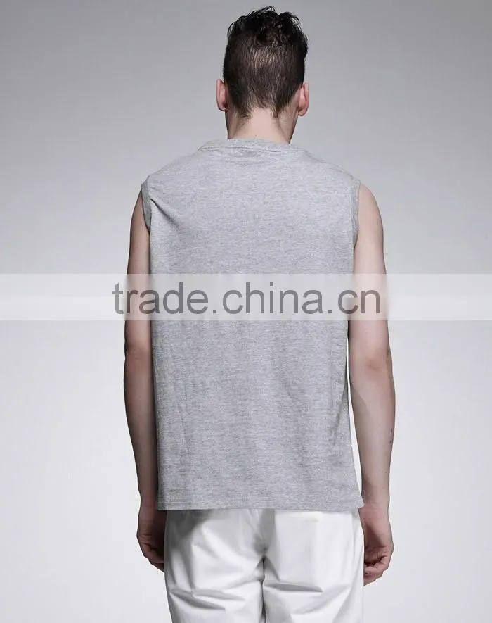 Stylish printed casual cheap vest for men