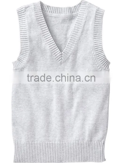 Child sweater as school v-neck uniform pullover sweater