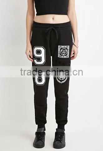 Alphanumeric draw string who pants sports pants