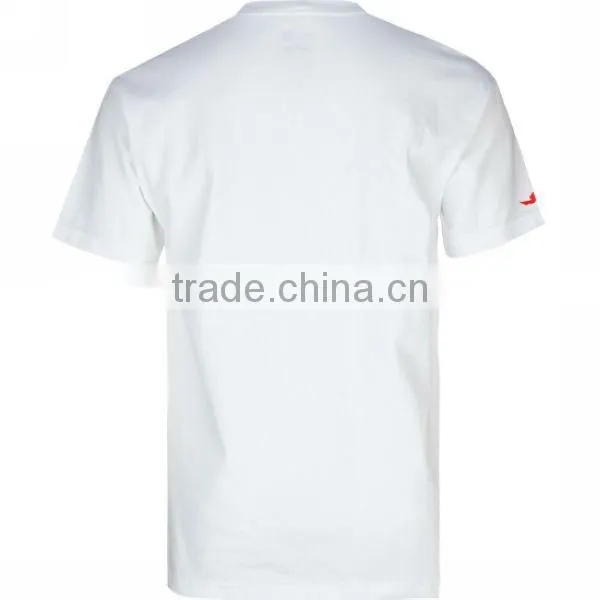 Customed design white sport print t shirt