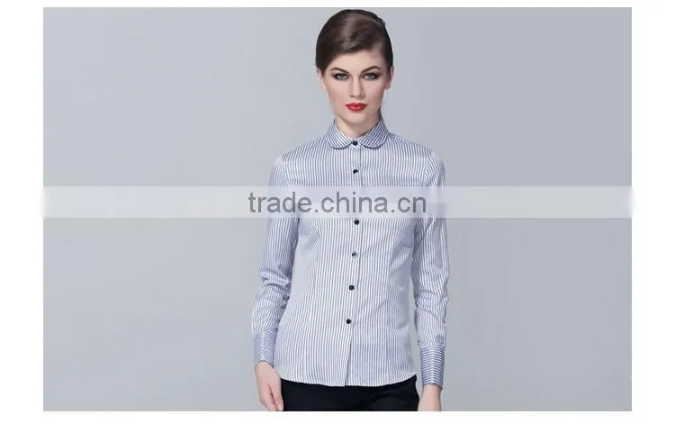 Wholesale Girls Boutique Clothing Of Formal Professional Strip Shirts