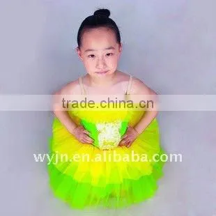 Bright color fashional style children 's lovely ballet dance wear