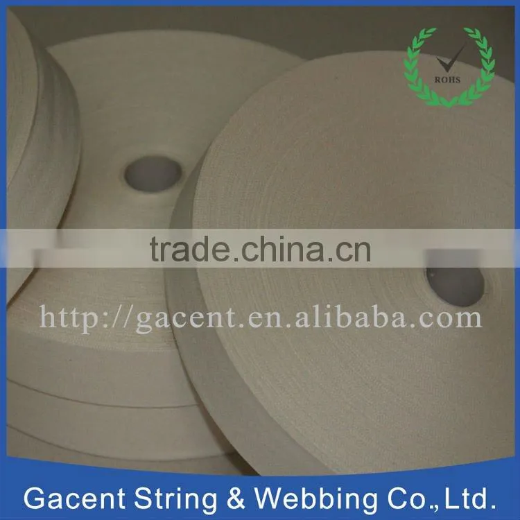 Woven edge printing tape and nature wide cotton ribbon