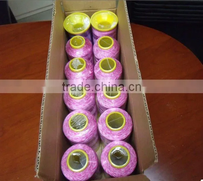 5000m/cone stock variegated color for viscose rayon embroidery thread + free shipping