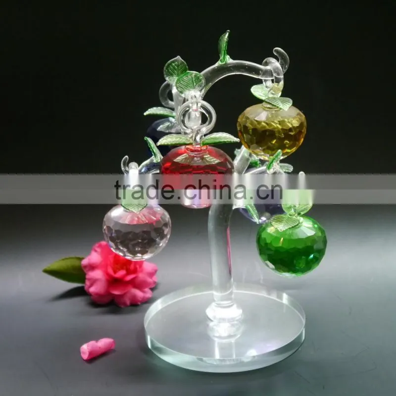 unique crystal apple treefor wedding gift and home decoration