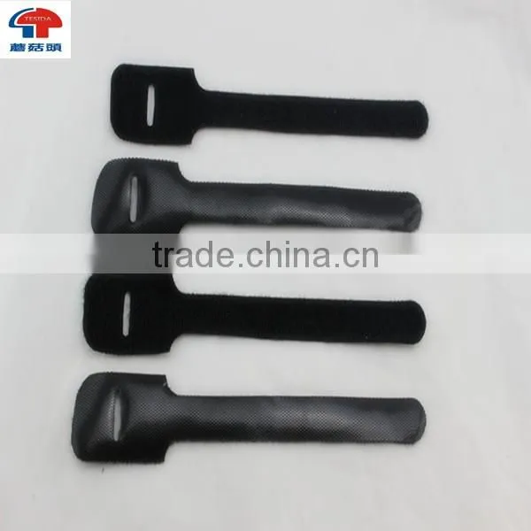 Custom shape colorful self-locking hook and loop strap
