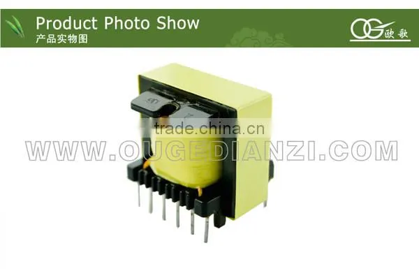 EE40 hipot transformer,vertical,pin6+6