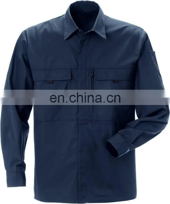 high quality Construction 100 cotton work shirts anti static fr safety work shirt