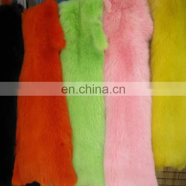 Factory Price Real White Fox Fur Skin /Dyed Fox Fur Skin Pelt From China