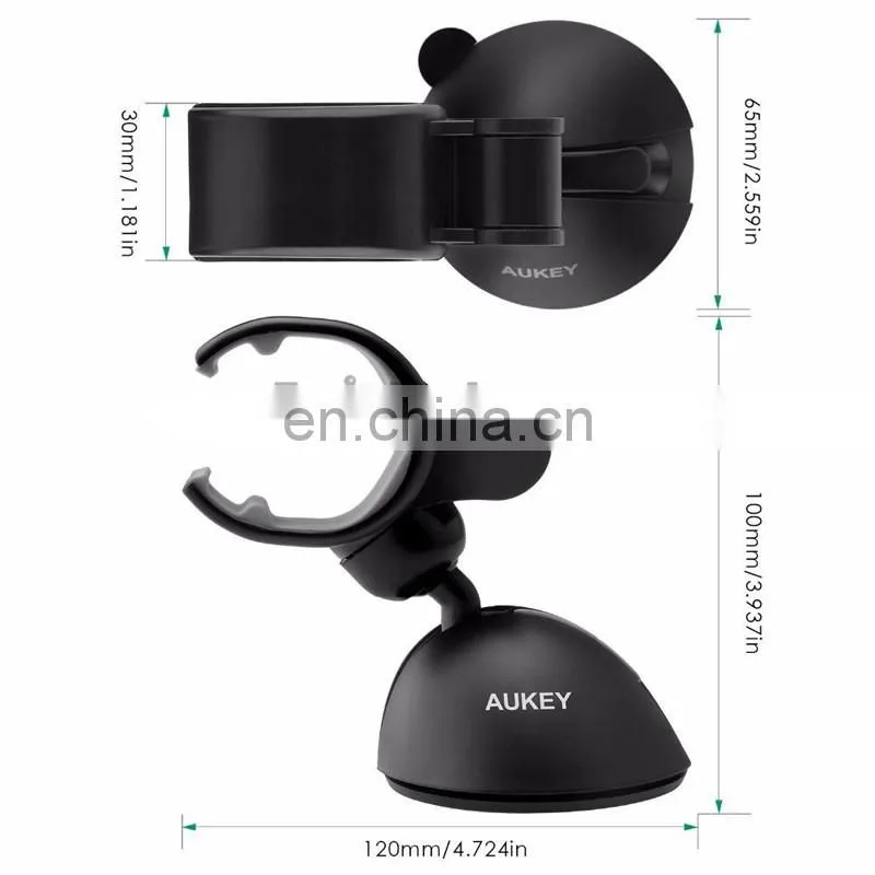 Hot Mobile Phone Accessories, C-Shaped AUKEY Car Mount Holder, Car Phone Holder for iPhone/ Samsung/ More Other Smartphones