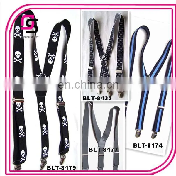 2014 fashion elastic suspender american flag braces