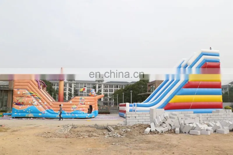 Popular bouncy castle inflatable slide water park equipment with high quality