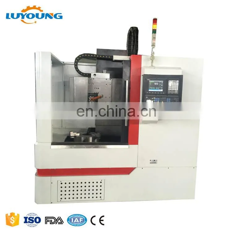 CK680 cnc metal cutting automated cnc machine working