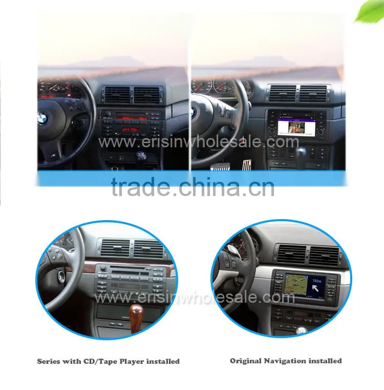 Erisin ES7246C The Newest 7 inch Single Din Touch Screen Car DVD Player for E46