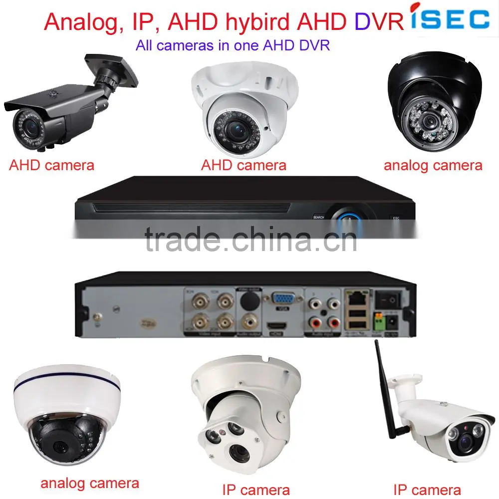 2015 Hot sale hybrid 4ch 8ch 720p h.264 ahd dvr