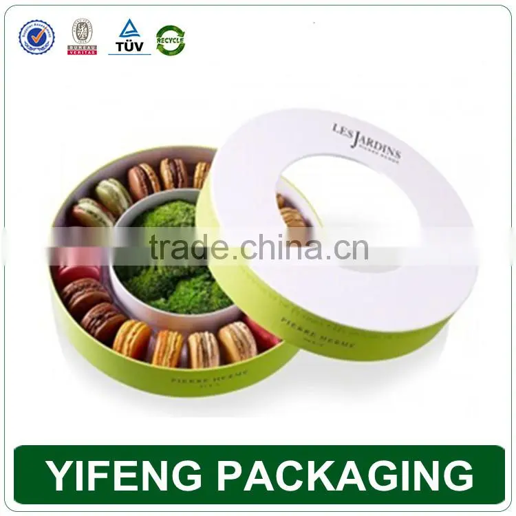Custom round cylinder gift packaging box with lid