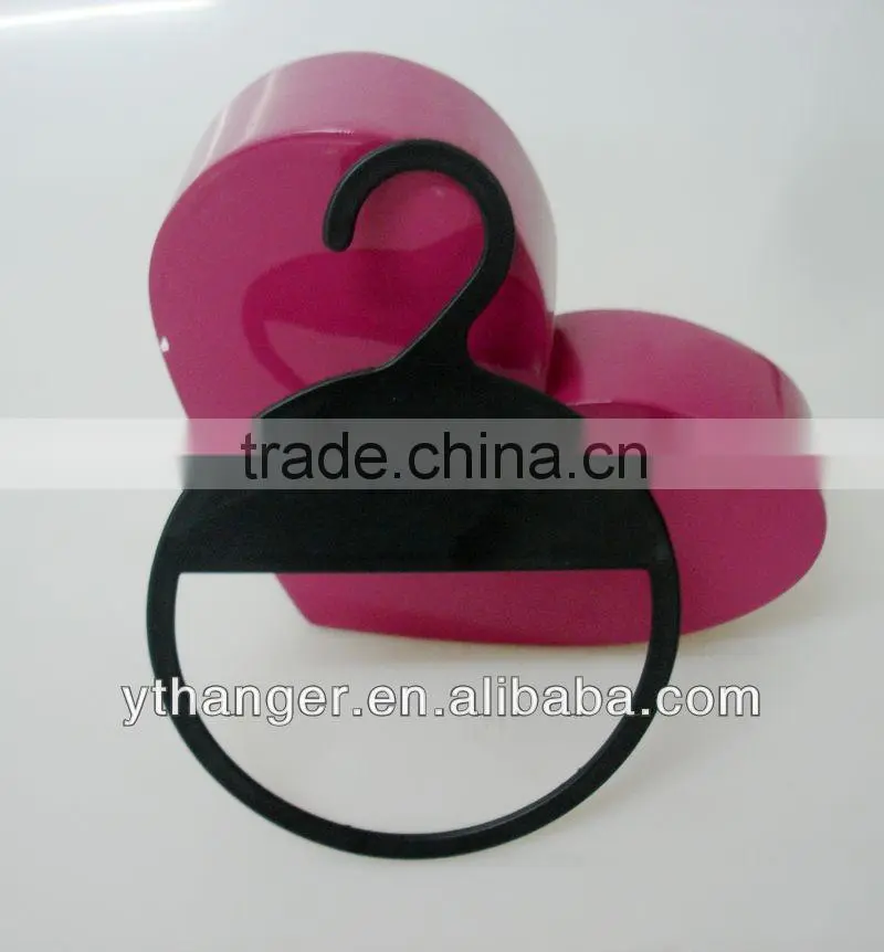 SL02 plastic ring hanger black luxury tie hanger black