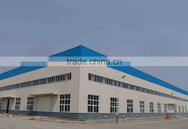 Hot dipped galvanized steel structure low cost prefab warehouse