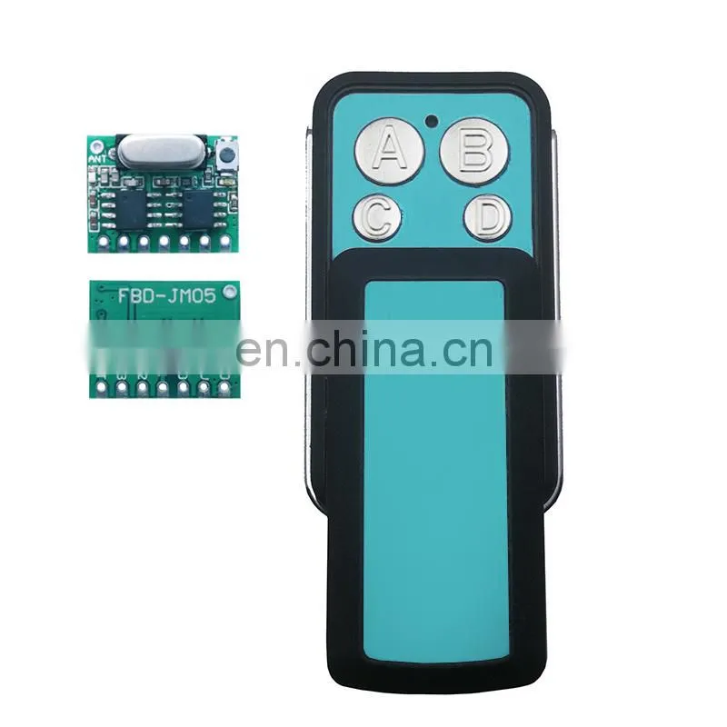 433RF receiving module 4-channel high-level signal learning decoding receiving circuit board