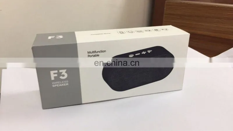 Shenzhen Portable Outdoor Sports F3 Wireless bt Speaker With TF Card FM Radio Audio Mini Fabric Stereo