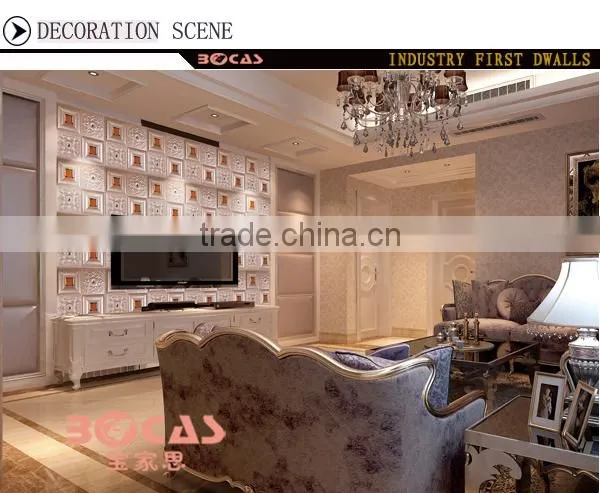 Soundproof,Heat Insulation,Mould-Proof,Fireproof Function and Wallpapers Type decorative 3d wall panels