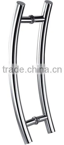 Stainless steel exterior glass door handle/pull handle/H shape door pull handle