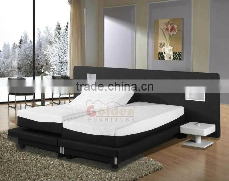 electric double bed with storage drawers