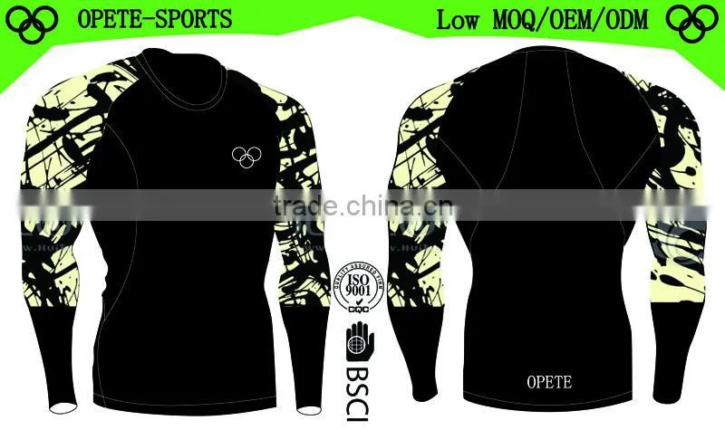 Men's Long Sleeve Loose Fit Rash Guard Surf Shirt Water Sports Swimwear
