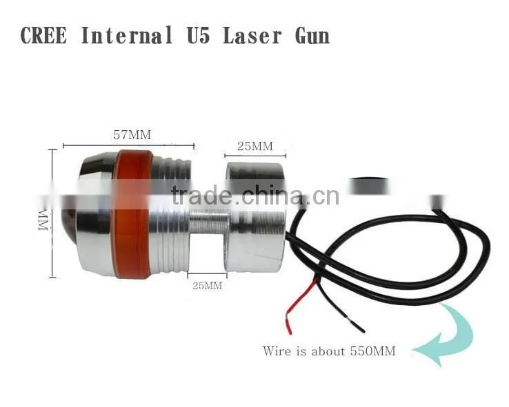 NEW U5 U3 Laser Auto LED Head light Angel Eye Ring Motorbike LED Laser Cannon Tail Light